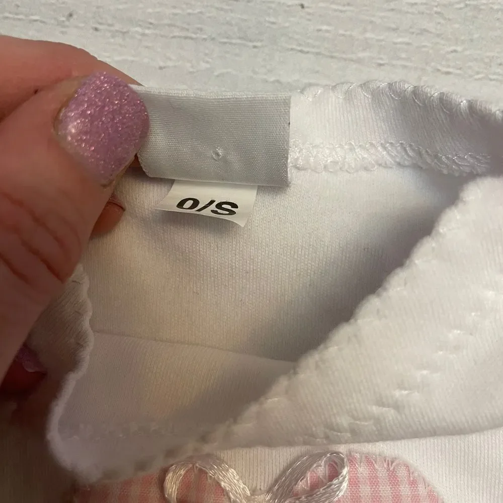 JJ gown heart‎ baby gown one size